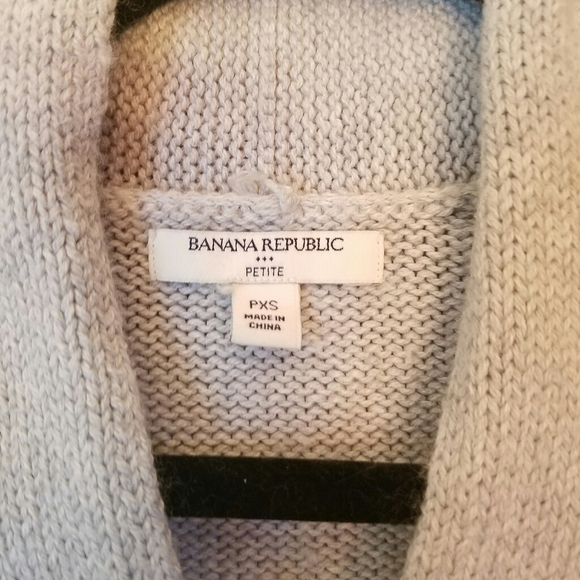 Light Grey Blue Banana Republic Sweater, Petite XS - Picture 3 of 3